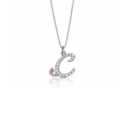Initial Letter with Signature Pink Diamond