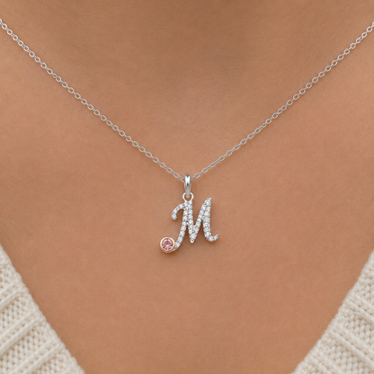 Initial Letter with Signature Pink Diamond