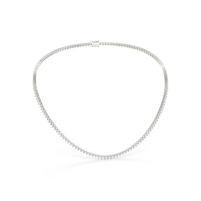 10k Tennis Necklace 3 Claw Set