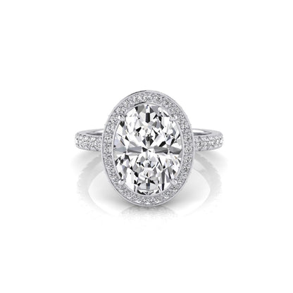 Carla Oval Diamond Halo Ring