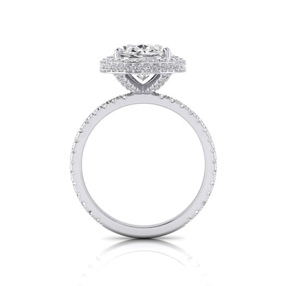 Carla Oval Diamond Halo Ring
