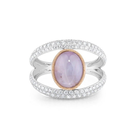 Purple Star Sapphire Dress Ring