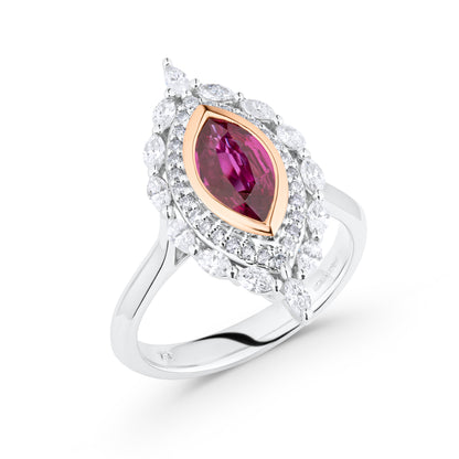 Ruby and Diamond Fancy Ring