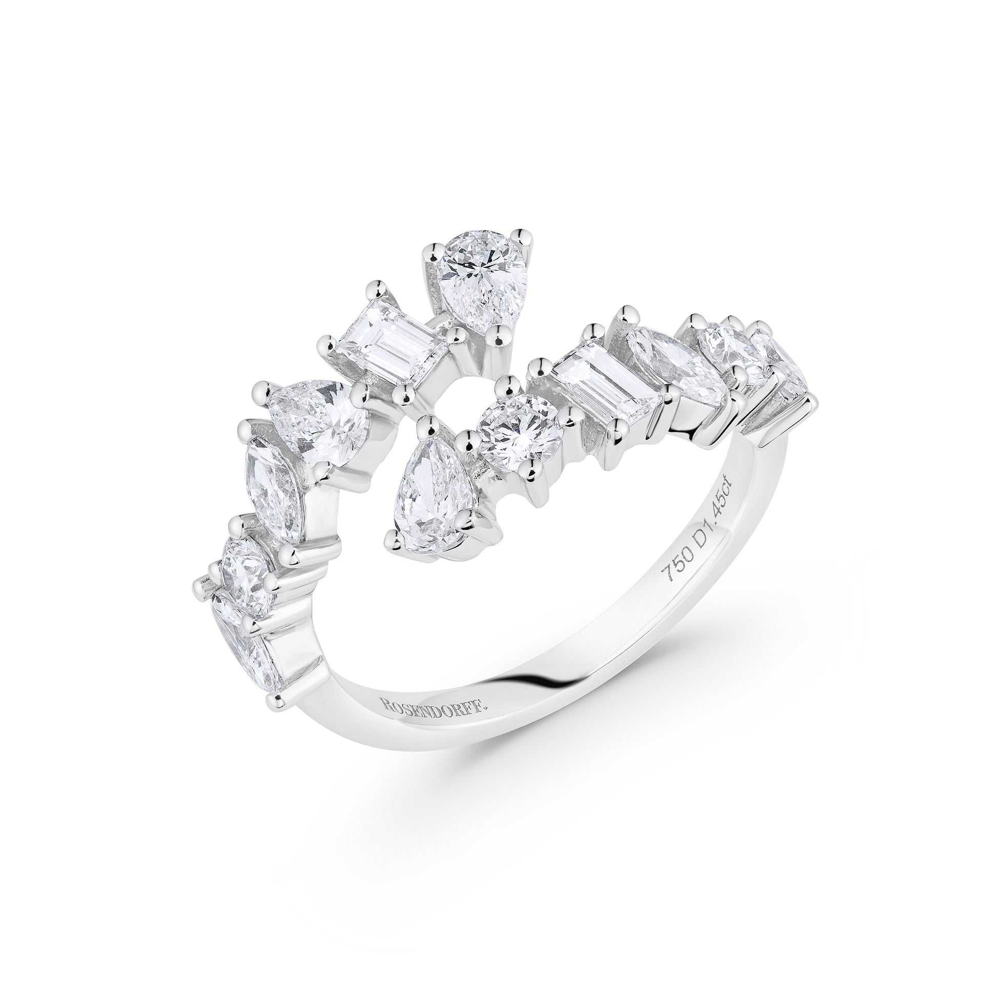 Graduated Diamond Wrap Ring