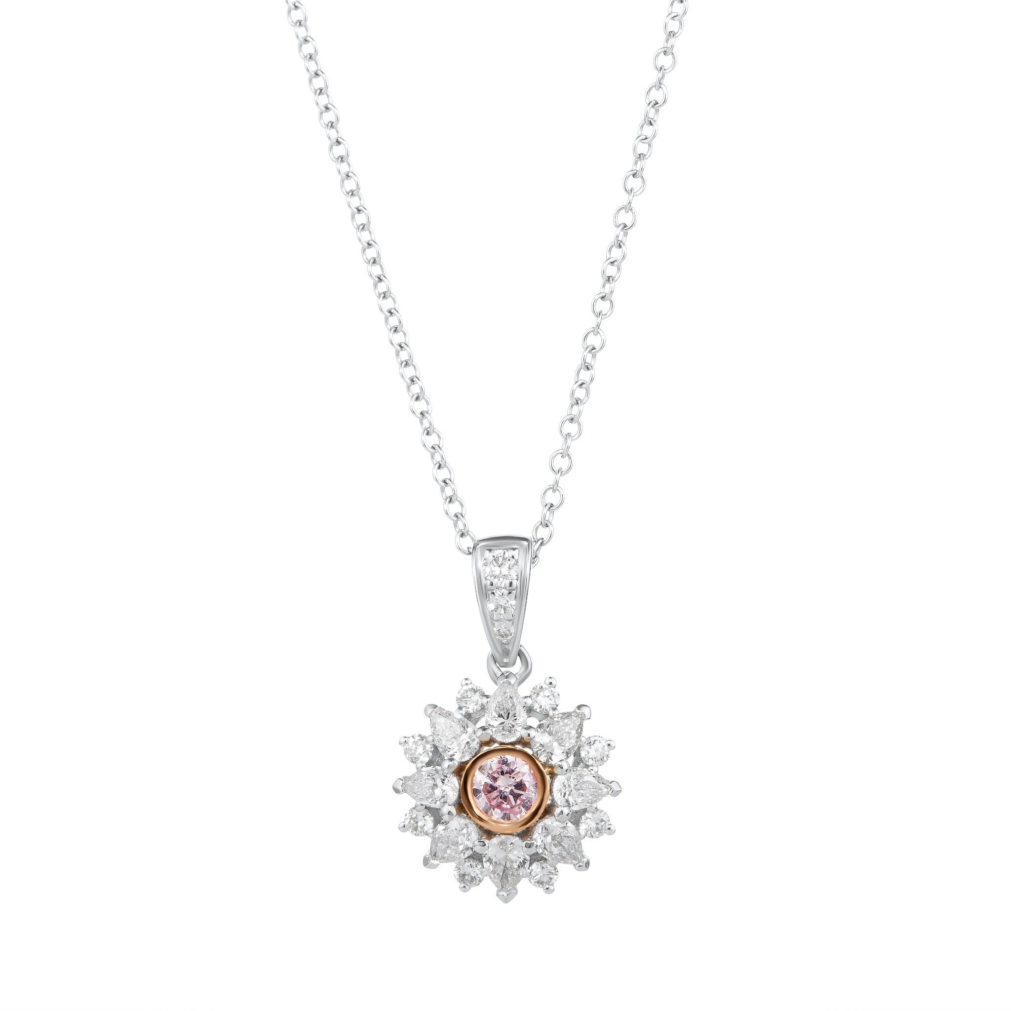 GIA Fancy Puple Pink Pendant