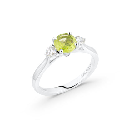 Peridot Trilogy Ring