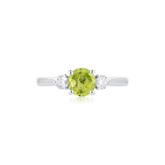 Peridot Trilogy Ring