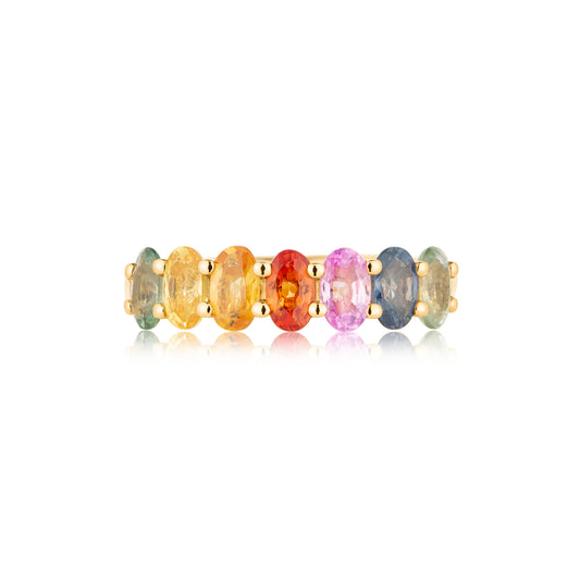 Rainbow Sapphire Ring