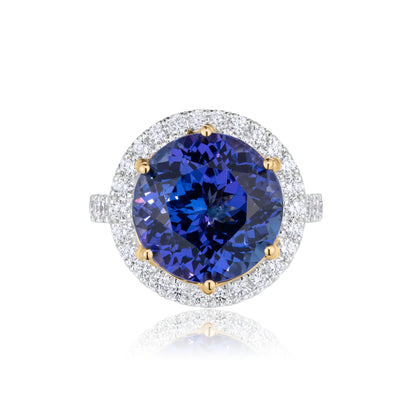 Tanzanite Round Cocktail Ring