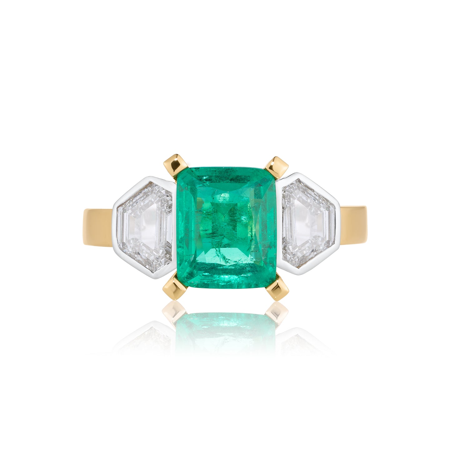 Colombian Emerald Ring ‚ No Oil + Cert