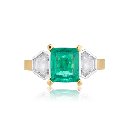Colombian Emerald Ring ‚ No Oil + Cert