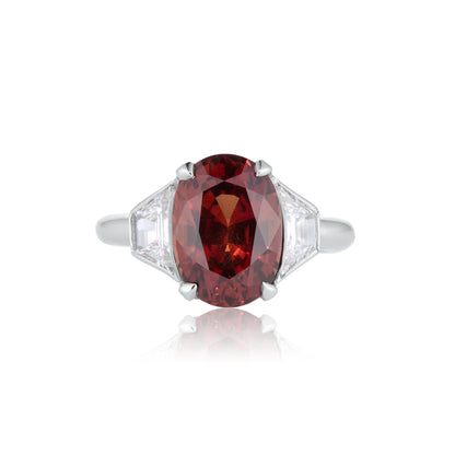 Orange Sapphire Oval – No Heat