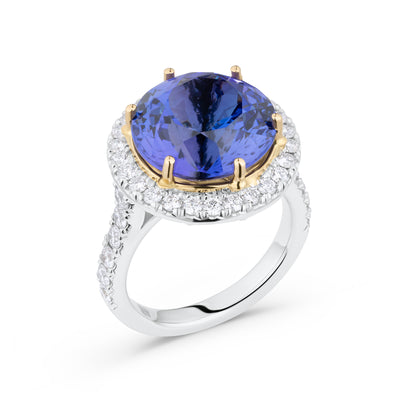 Tanzanite Round Cocktail Ring