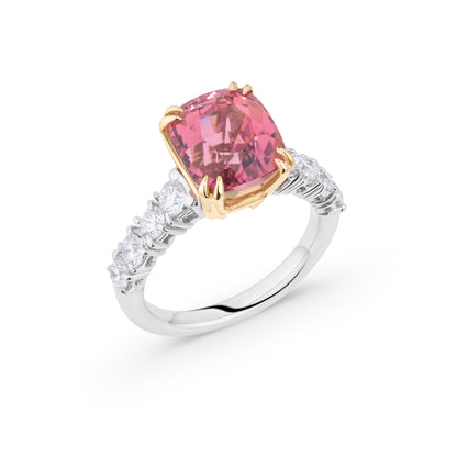Pink Tourmaline Cushion-Cut