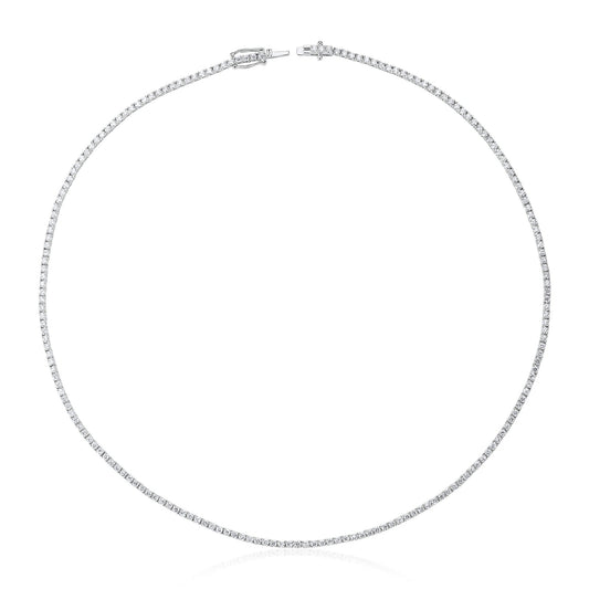 6.65ct Diamond Tennis Necklace