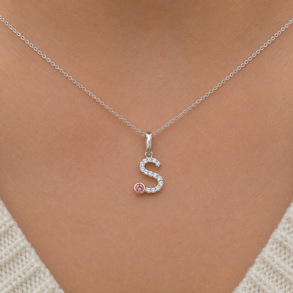 Initial Letter with Signature Pink Diamond