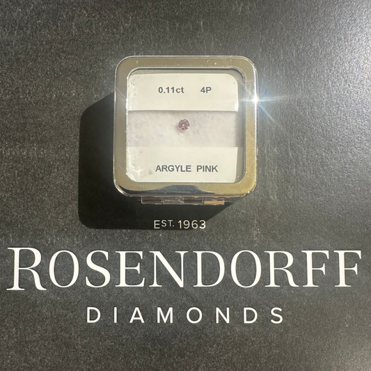 4P 0.11ct Certified Loose Pink Diamond From WA