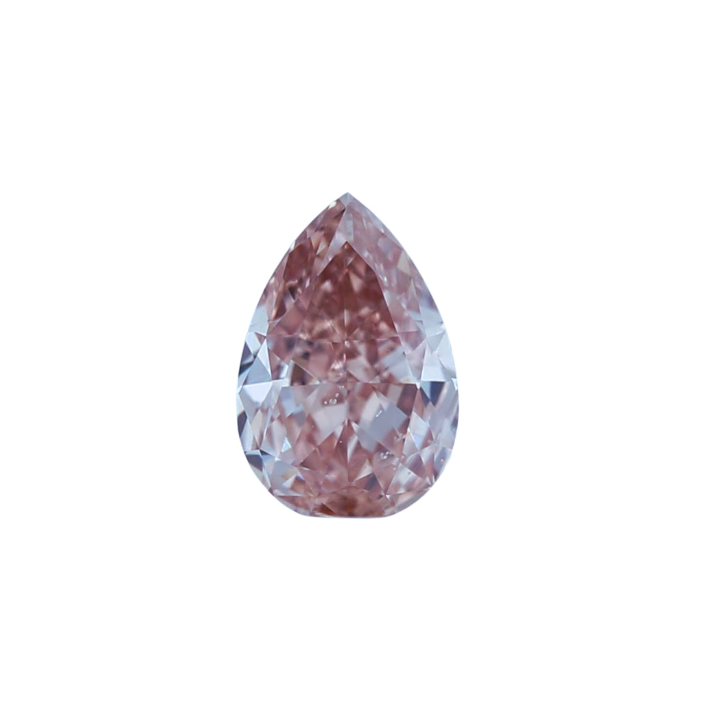 0.39 Pear Shape Fancy Brown Pink GIA SI1