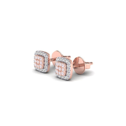Eminence Pinks Square Earrings