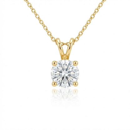 Pendant 0.50ct Round Natural Diamonds (GIA)