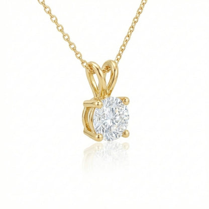 Pendant 0.50ct Round Natural Diamonds (GIA)