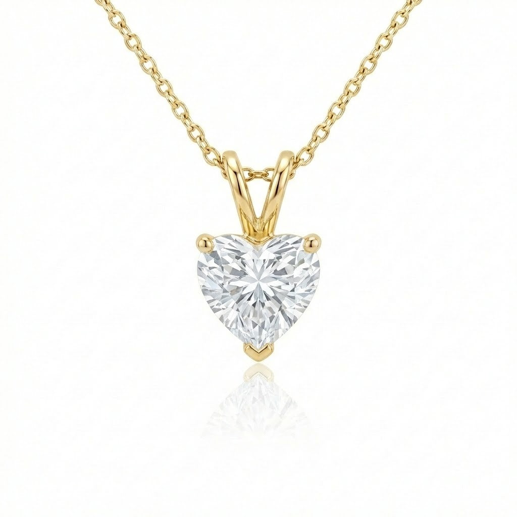 Pendant 0.50ct Heart Natural Diamonds (GIA)