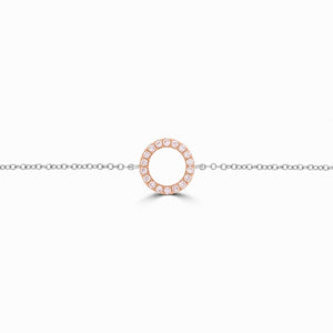 Eminence Pinks Diamond Circle of Life Bracelet