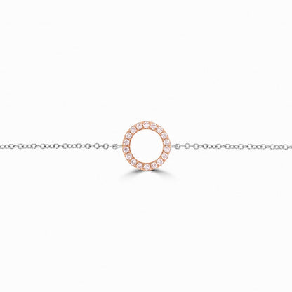 Eminence Pinks Diamond Circle of Life Bracelet