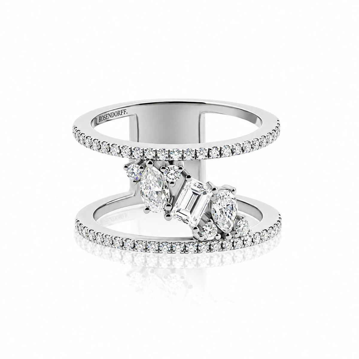 Two Row Fancy Diamond Band