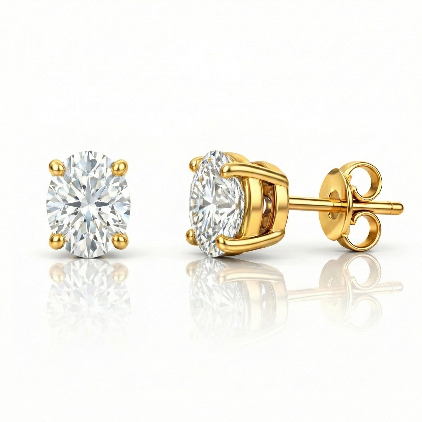 Matched Pair  2=1.60ct Oval Natural Diamonds (GIA)