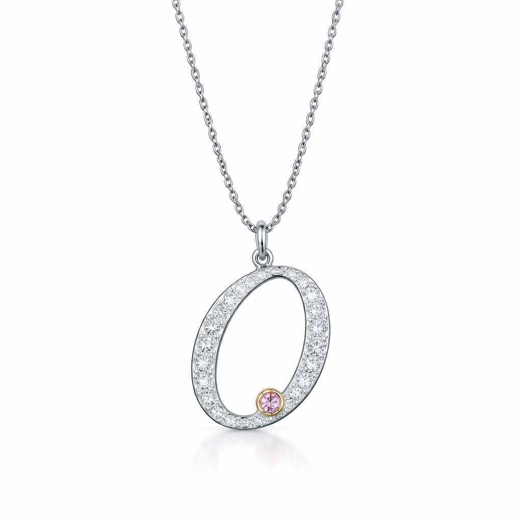 Initial Letter with Signature Pink Diamond