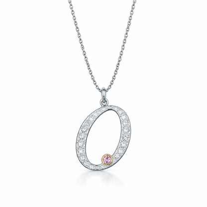 Initial Letter with Signature Pink Diamond