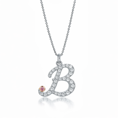 Initial Letter with Signature Pink Diamond