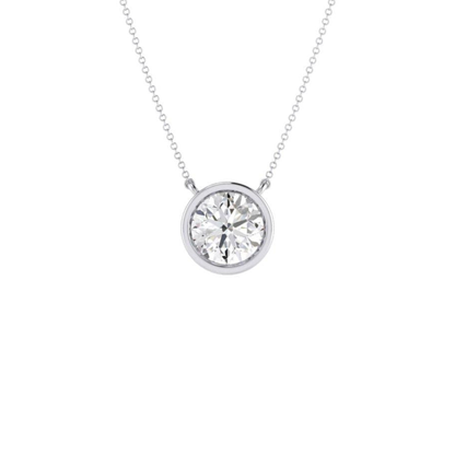 Bezel Set Diamond 0.50ct -1.00ct Pendant