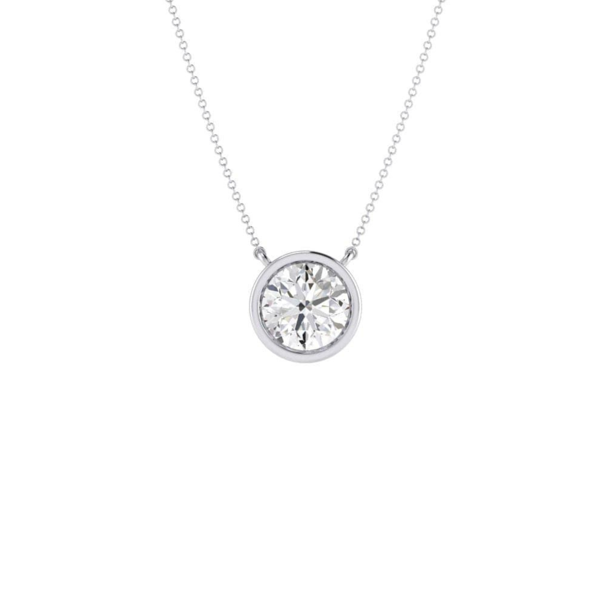 Bezel Set Diamond 0.40ct Pendant