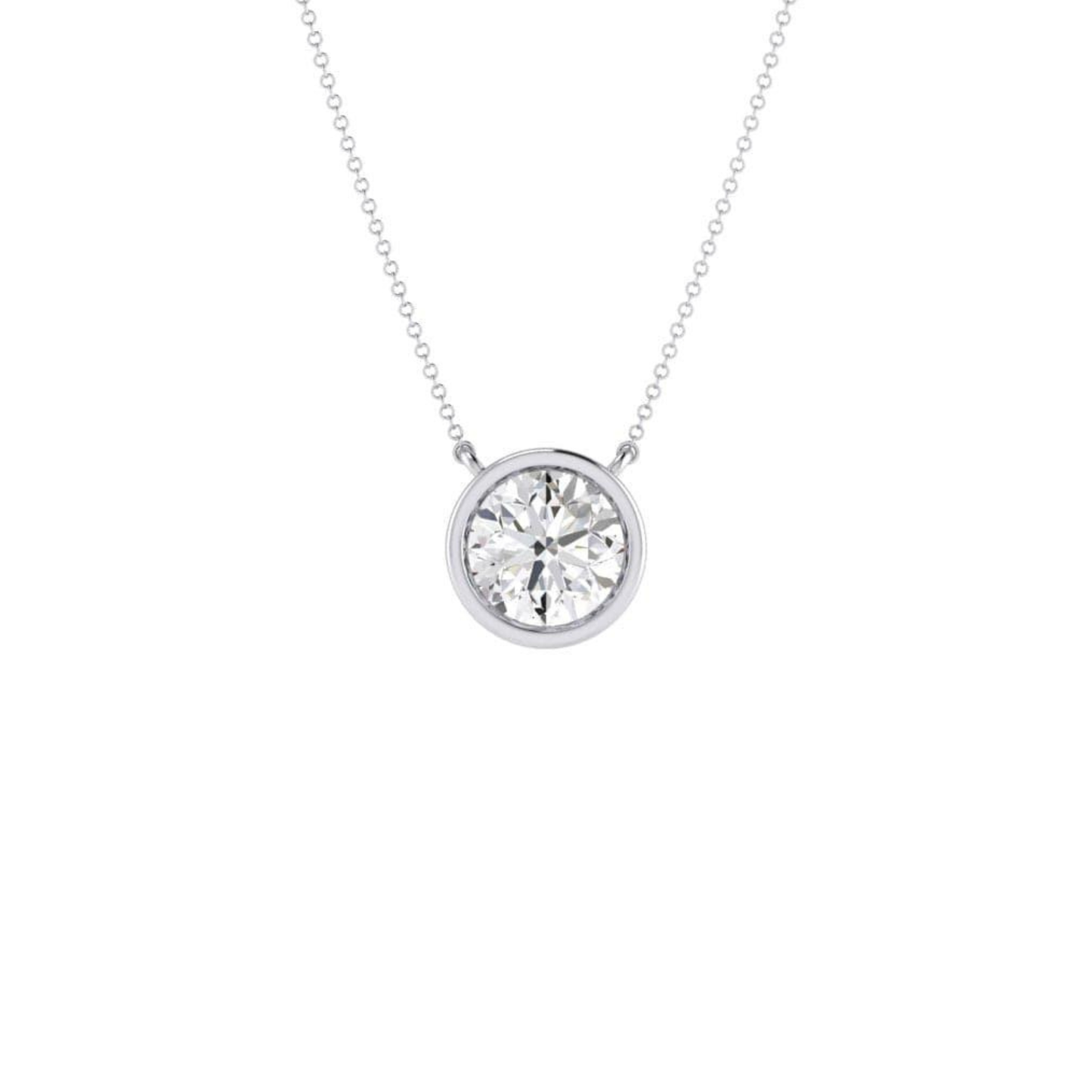 Bezel Set Diamond 0.40ct Pendant