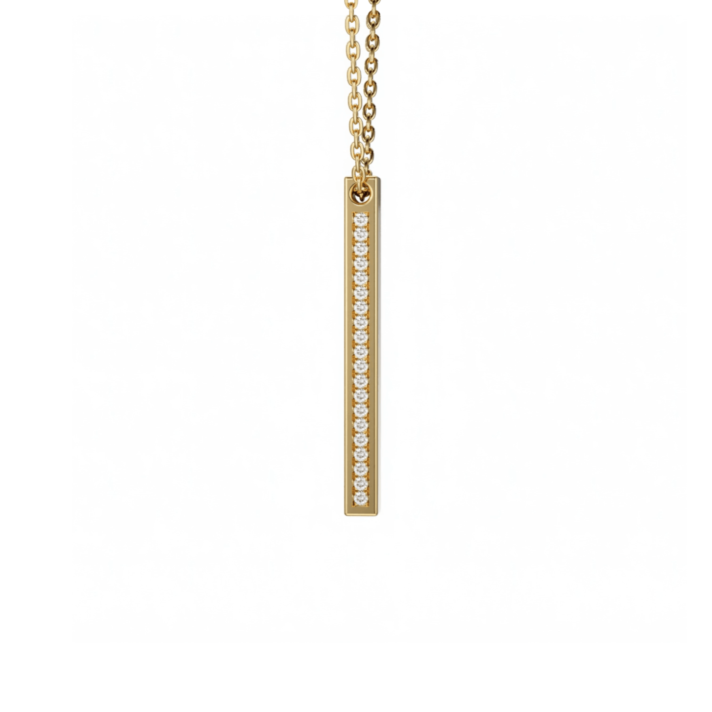 Drop Diamond Bar Pendants
