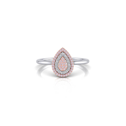 Eminence Pinks Diamond Alternating Pear Ring