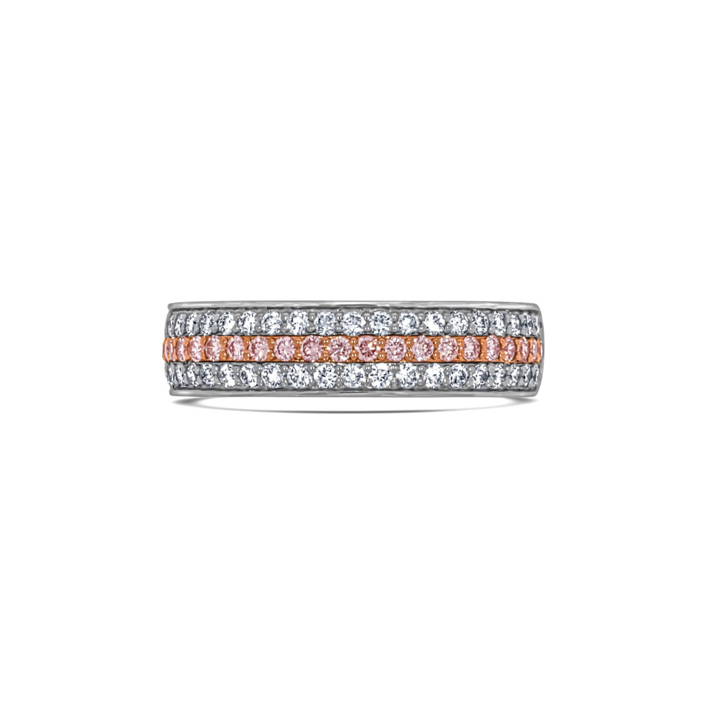 Eminence Pinks Diamond Three Row Band