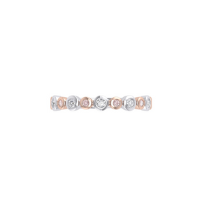 Eminence Pinks Diamond Alternating Bezel Ring