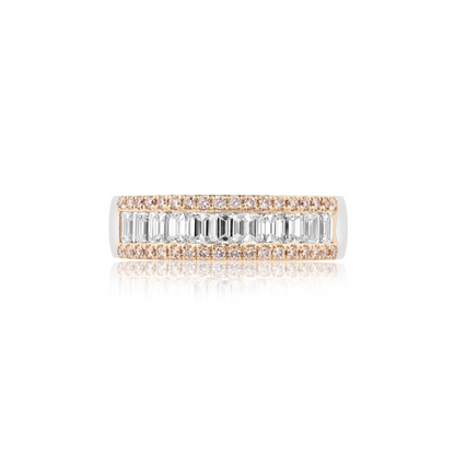Eminence Pinks Diamond Emerald Cut Ring