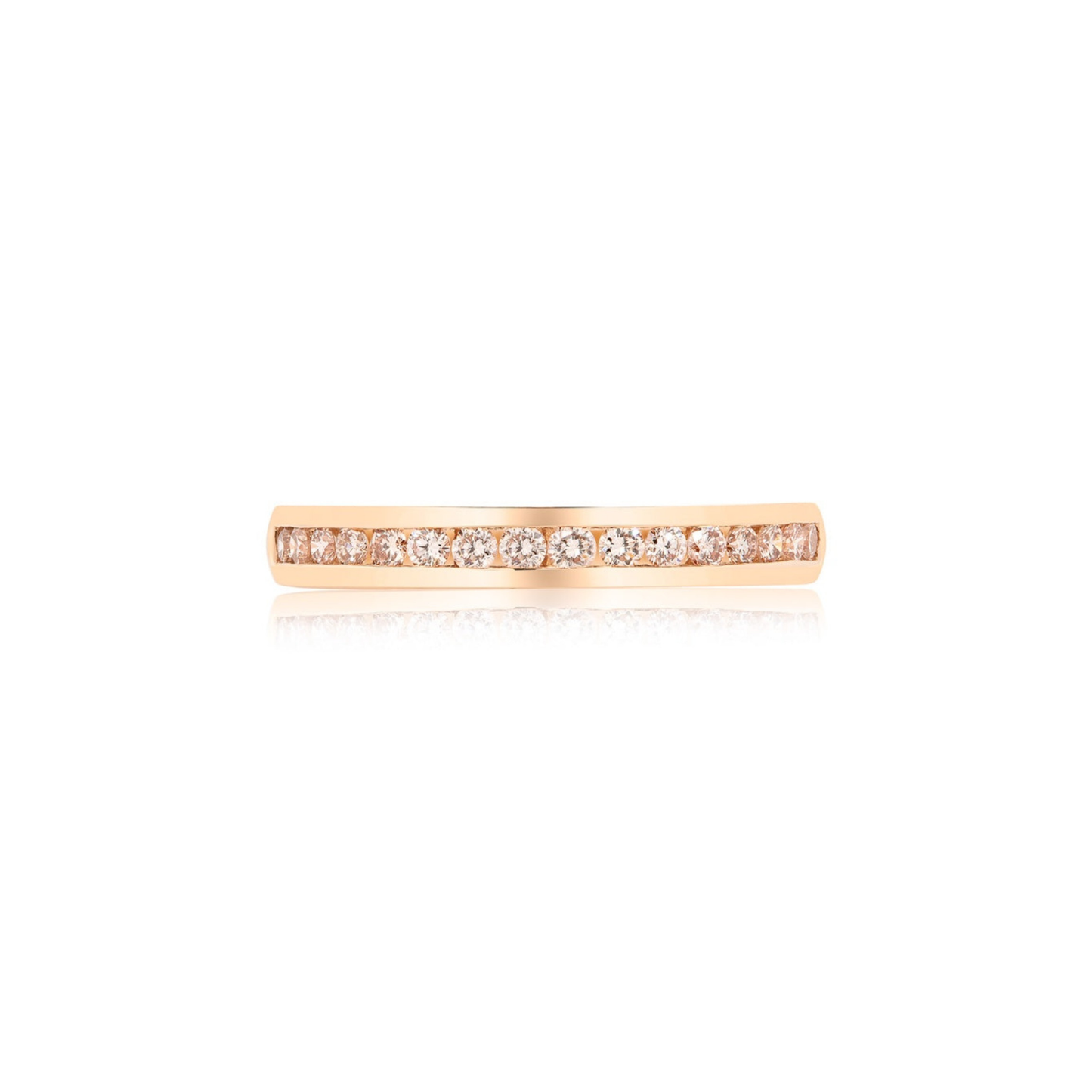 Eminence Pinks Diamond Channel Set Band