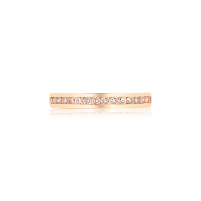 Eminence Pinks Diamond Channel Set Band