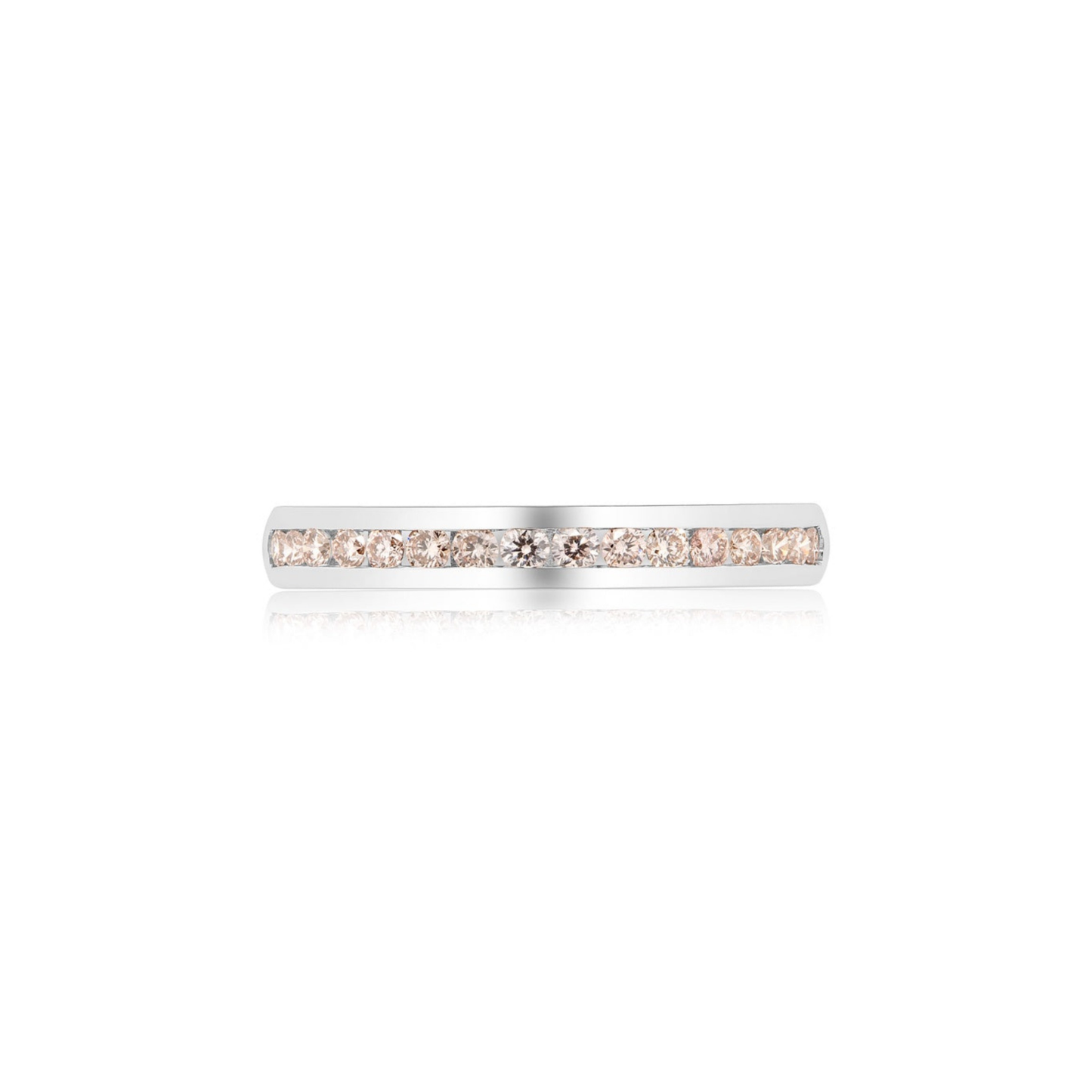 Eminence Pinks Diamond Channel Set Band