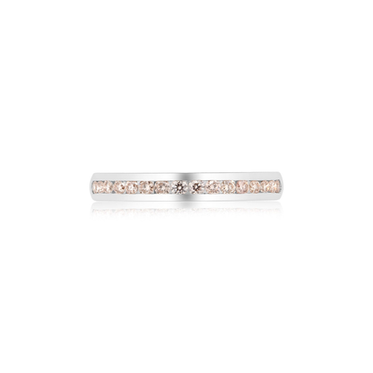 Eminence Pinks Diamond Channel Set Band