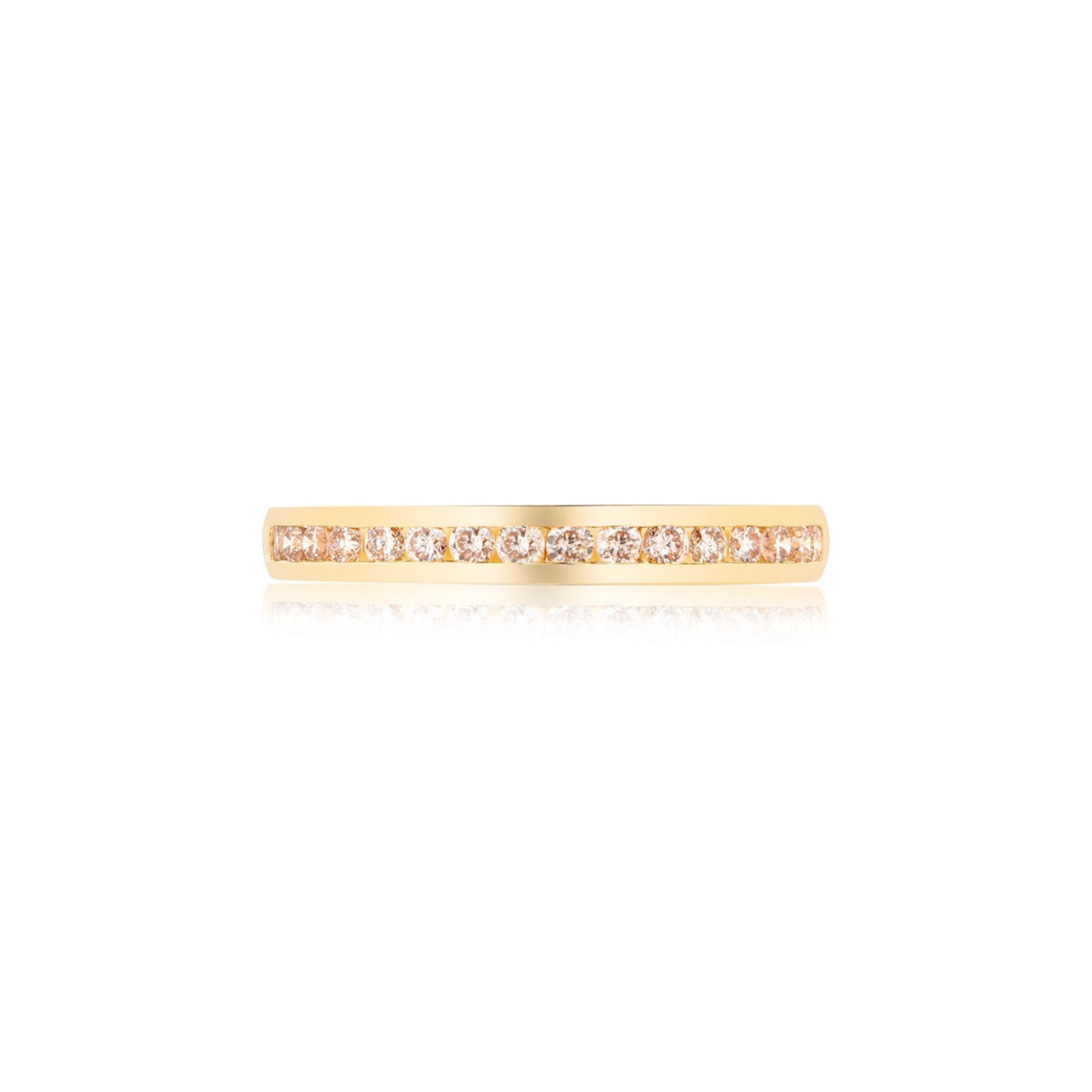 Eminence Pinks Diamond Channel Set Band