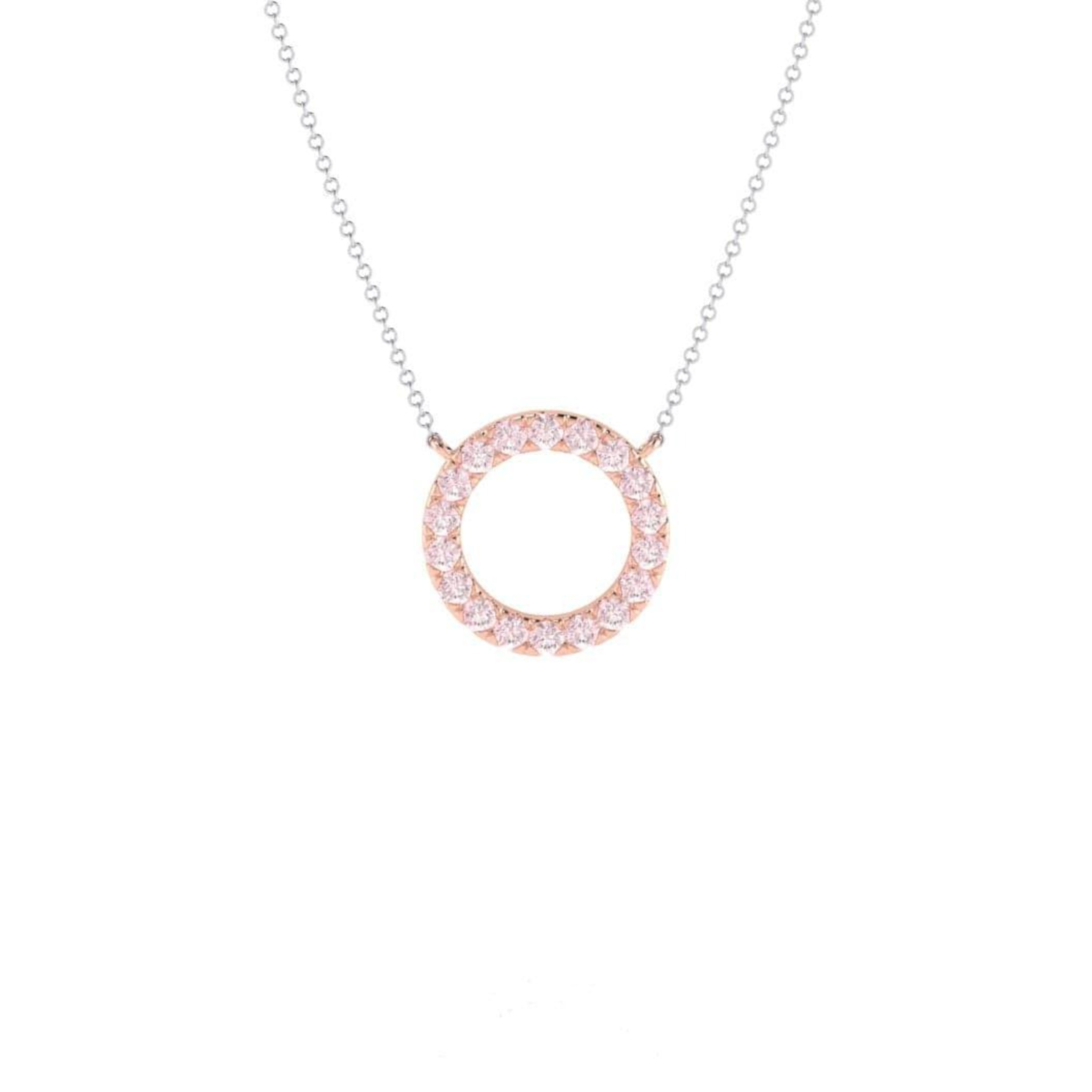 Eminence Pinks Diamond Circle of Life Pendant