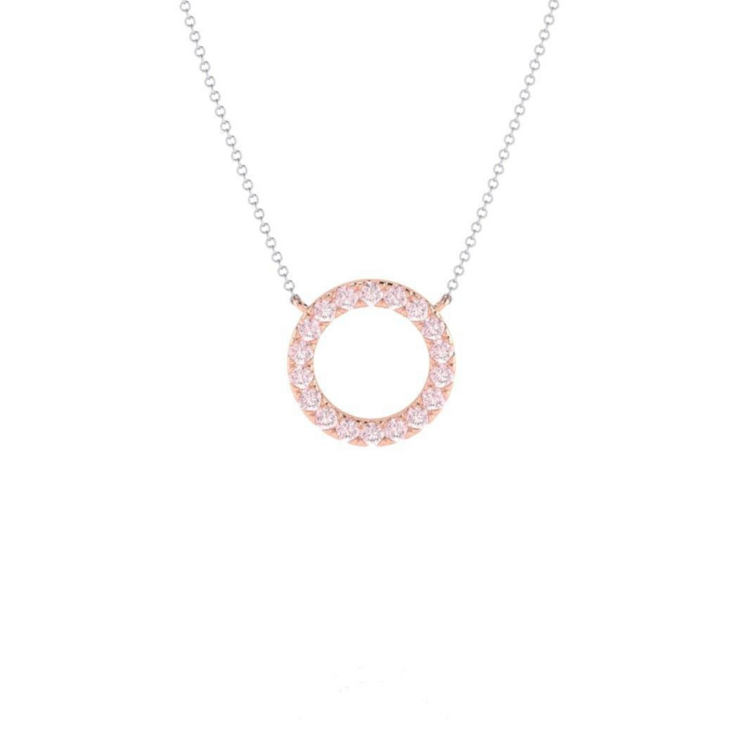 Eminence Pinks Diamond Circle of Life Pendant