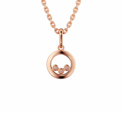 Eminence Pinks Diamond Circle of Life Trio Pendant