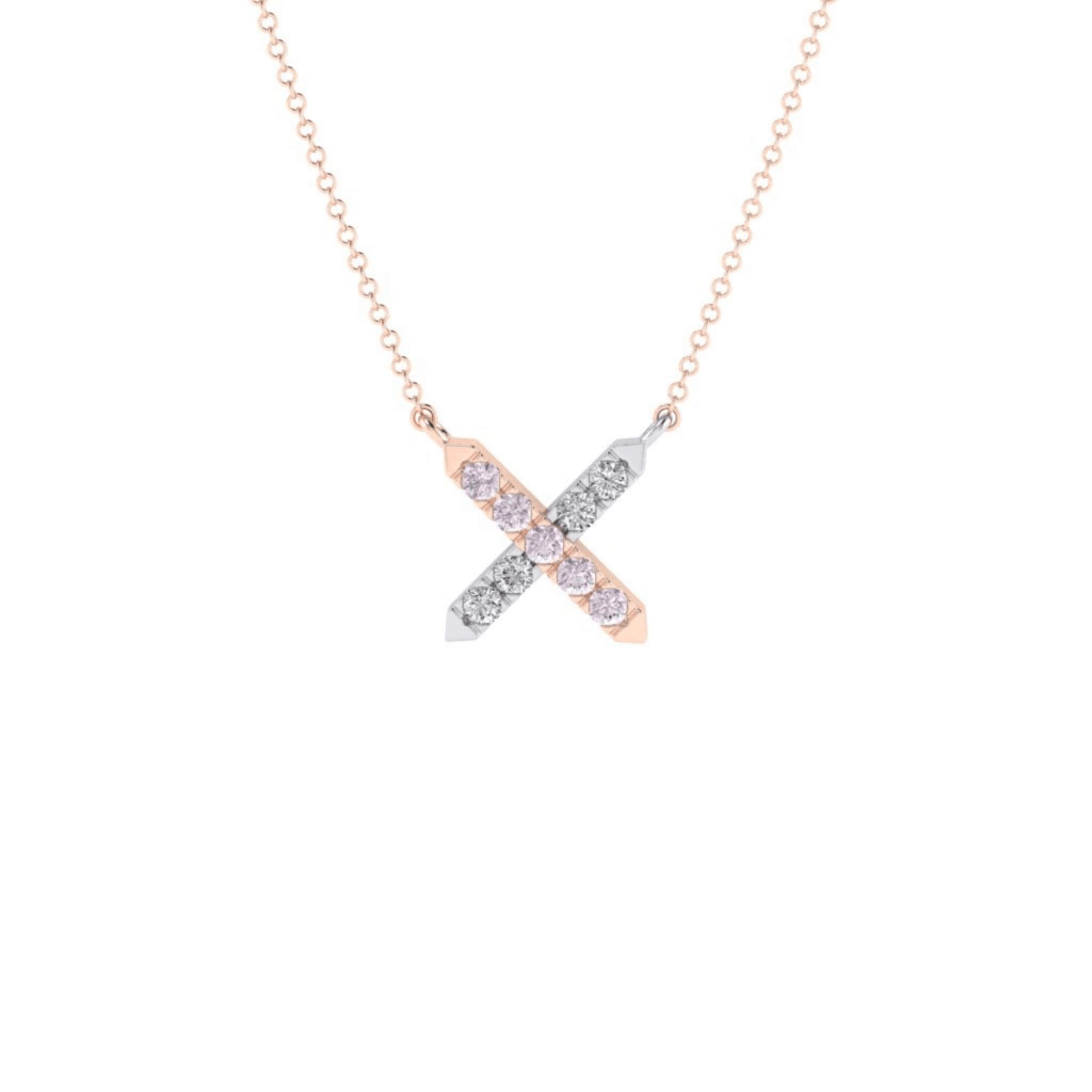 Eminence Pinks Diamond Cross Pendant
